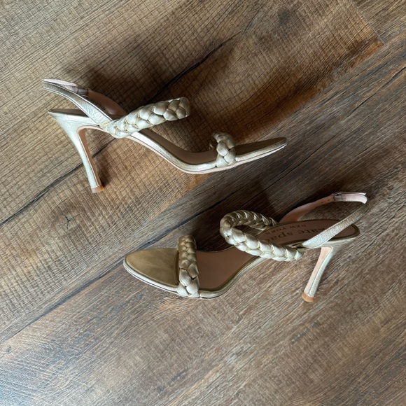 KATE SPADE NEW YORK Saffron Gold Heeled Sandals - Picture 5 of 11